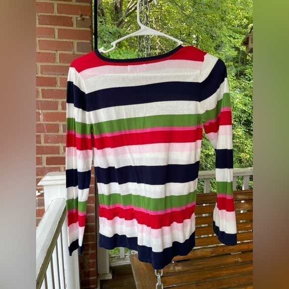 Crown & Ivy Girls Striped Pullover Sweater | Size Large L - Picture 3 of 6